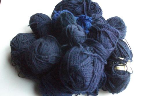 Lotje breiwol BLAUW 600 gr, Hobby en Vrije tijd, Breien en Haken, Zo goed als nieuw, Breien, Wol of Garen, Ophalen of Verzenden