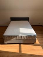 boxspring, Huis en Inrichting, Slaapkamer | Boxsprings, Ophalen, Gebruikt, 140 cm, Twijfelaar
