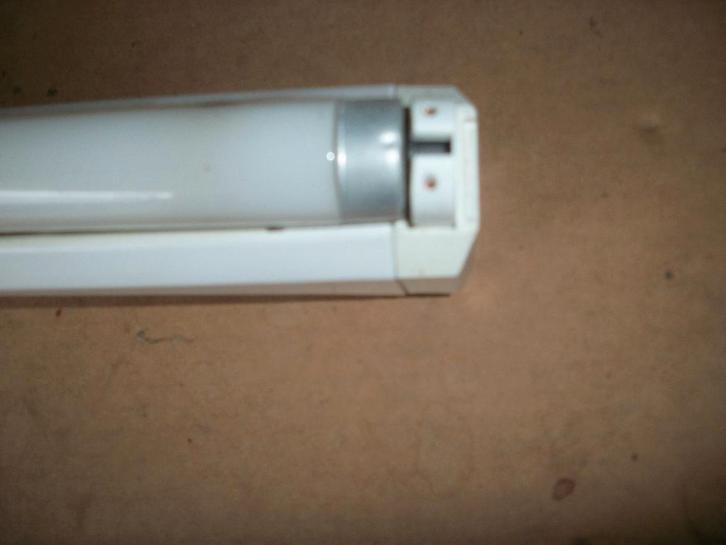 TL armatuur 18W met lamp, Huis en Inrichting, Lampen | Plafondlampen, Kunststof, Metaal, Ophalen