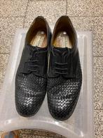 Chaussures en cuir noires pour hommes, Noir, Porté, Chaussures à lacets, Enlèvement ou Envoi