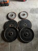 140kg olympische gewichten oldskool, Enlèvement, Utilisé, Autres types, Métal