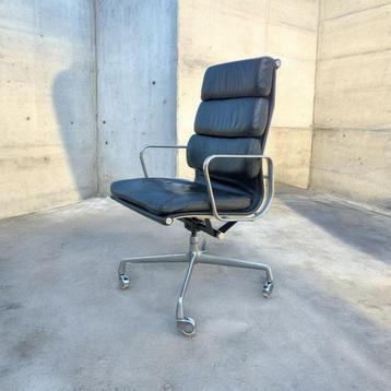Eames Herman Miller Vitra ea 219 soft pad chair 1970s zwart beschikbaar voor biedingen