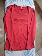 T-shirt rouge dame manches longues Pepe Jeans (XS), Comme neuf, Pepe jeans, Taille 34 (XS) ou plus petite, Manches longues
