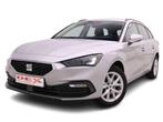 SEAT Leon 1.0 EcoTSi 90 ST Move! + GPS 10 Inch + Virtual Coc, Auto's, Leon, Zilver of Grijs, Navigatiesysteem, Break