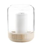 NIEUW Windlicht Ø15xH21cm, Ophalen, Nieuw, Bruin, Hout