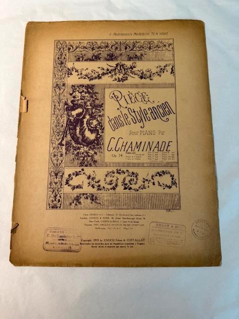 Chaminade, Pièce dans le style ancien, Muziek en Instrumenten, Bladmuziek, Gebruikt, Artiest of Componist, Klassiek, Piano, Ophalen of Verzenden