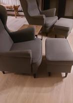 2 Fauteuils met voetenbank Ikea Strandmon, Maison & Meubles, Enlèvement