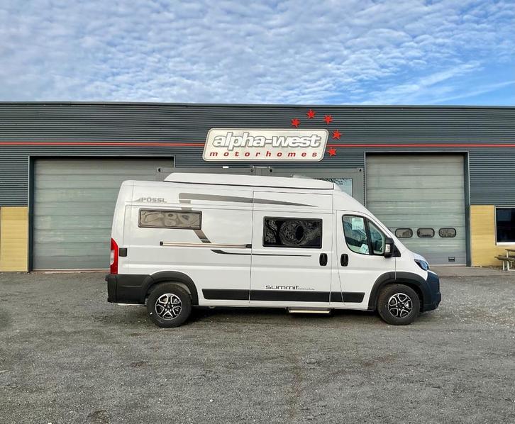 Pössl Summit 600 Plus "PREMIUM" & "AUTOMAAT" & "HEFDAK", Caravans en Kamperen, Mobilhomes, Bedrijf, tot en met 5, Buscamper of Camperbus