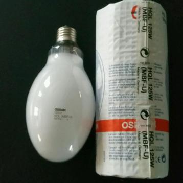 LOT DE 20 X LAMPES MERCURE OSRAM HQL ( MBF-U ) 125 watts cul disponible aux enchères