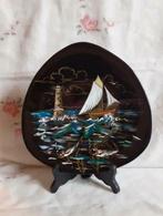 § Plat mural longwy grand feu "le rivage ", Enlèvement ou Envoi