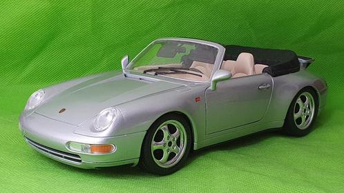 1/18 Porsche 911 Carrera cabriolet 1993, Hobby en Vrije tijd, Modelauto's | 1:18, Auto, Burago, Ophalen of Verzenden