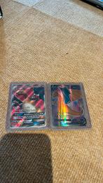 Charizard V en charizard GX pokemon, Hobby en Vrije tijd, Ophalen of Verzenden, Zo goed als nieuw, Meerdere kaarten, Foil