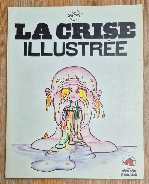 La crise illustrée EO + dédicace Willem 1975 Hara-Kiri, Boeken, Stripverhalen, Zo goed als nieuw, Eén stripboek, Ophalen of Verzenden
