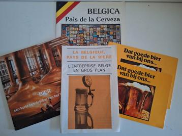5 jaren 80 bier brochures België land van het bier  beschikbaar voor biedingen