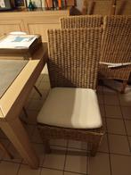 Rieten stoelen , 6 stuks met kussen, Ophalen