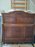 Bed - twijfelaar, Huis en Inrichting, Slaapkamer | Bedden, Ophalen, Zo goed als nieuw, Twijfelaar, Hout
