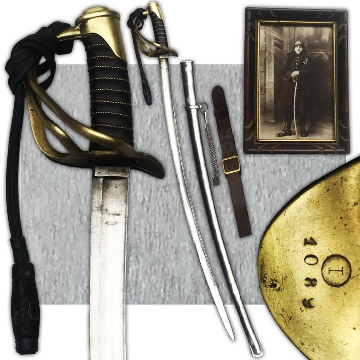 🚨ABL BELGISCHE SABELCAVALERIE M1822/I1089/1888 ORIGINEEL, Verzamelen, Militaria | Algemeen, Overige soorten, Zwaard of Sabel