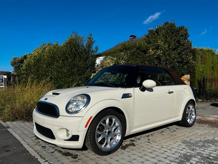 Mini Cooper S Cabrio / 2010 / 132000 km / 1.6 Benzine 184Pk, Auto's, Mini, Bedrijf, Te koop, Cabrio, ABS, Airbags, Airconditioning