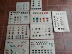 Lot de 9 cartes à boutons années 1950, Ophalen of Verzenden