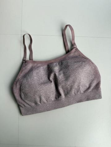 Lichtpaarse Gymshark Flex Strappy Sports Bra (XS) beschikbaar voor biedingen
