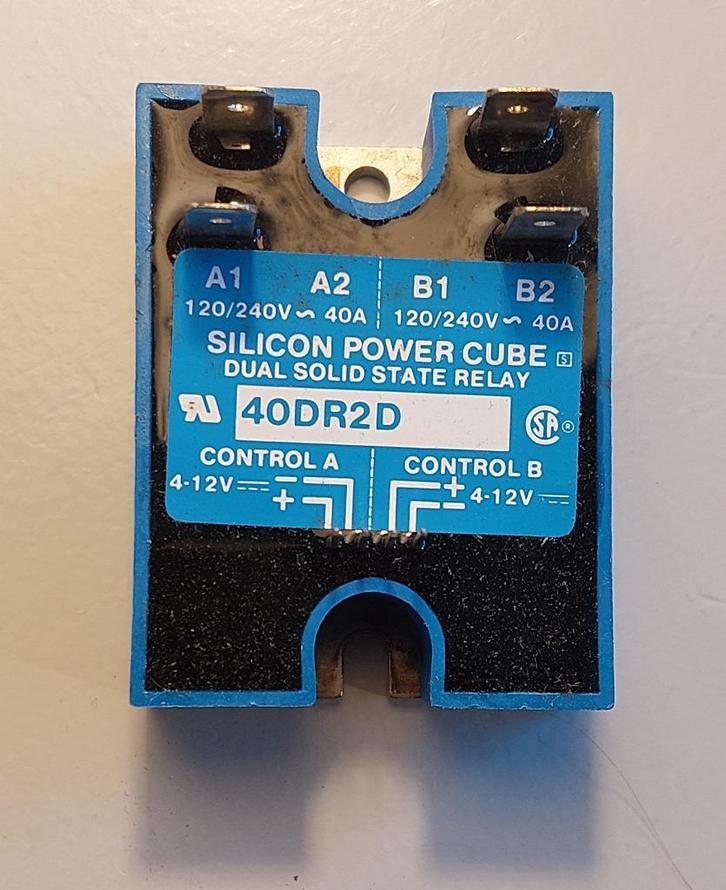 Relais statique DUAL SSR 2x40 A 240 V SiliconPowerCube, Hobby & Loisirs créatifs, Composants électroniques, Neuf, Enlèvement ou Envoi