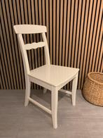 witte houten stoel zr g staat, Huis en Inrichting, Stoelen, Ophalen, Zo goed als nieuw, Wit, Hout