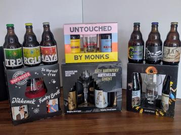 5 Bierpakketten met 20x 33 Cl-flesjes & 5 Bijpassende Glazen beschikbaar voor biedingen