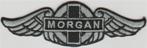 Morgan stoffen opstrijk patch embleem #1, Verzenden, Nieuw