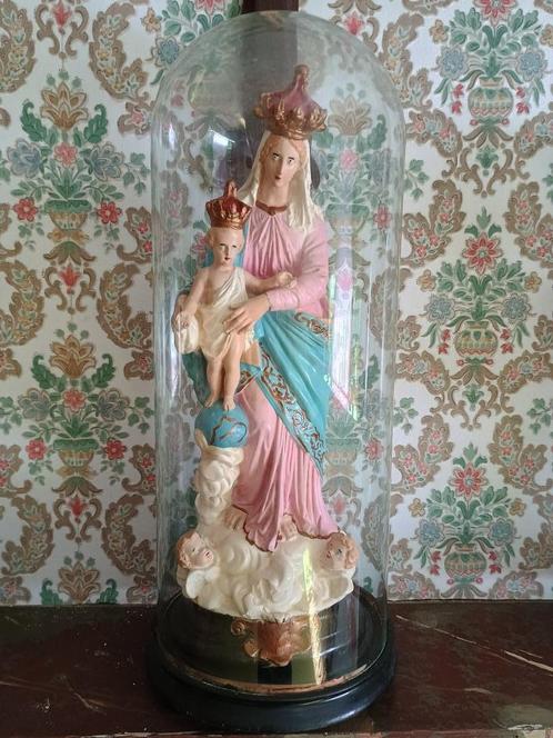 Statue sous cloche : Maria Kind, Notre-Dame de la Victoire, Antiquités & Art, Antiquités | Objets religieux, Enlèvement