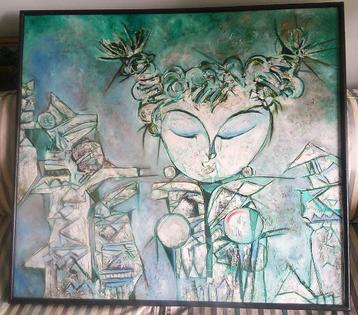Figuur in compositie 1990 - Gianto ( Indonesisch ) beschikbaar voor biedingen
