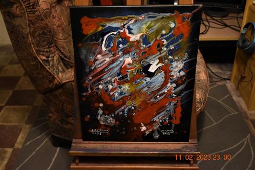 Painting Abstract Serie No (12), by joky kamo Original oil p, Antiquités & Art, Art | Peinture | Moderne, Enlèvement