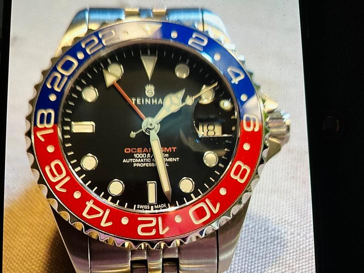 Steinhart diver GMT Keramik automatic 39mm, Handtassen en Accessoires, Sporthorloges, Nieuw, Ophalen