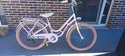 Roze Oxford Fiore 24 inch meisjesfiets, Fietsen en Brommers, Fietsen | Meisjes, Gebruikt, 24 inch, Handrem, Versnellingen, Ophalen