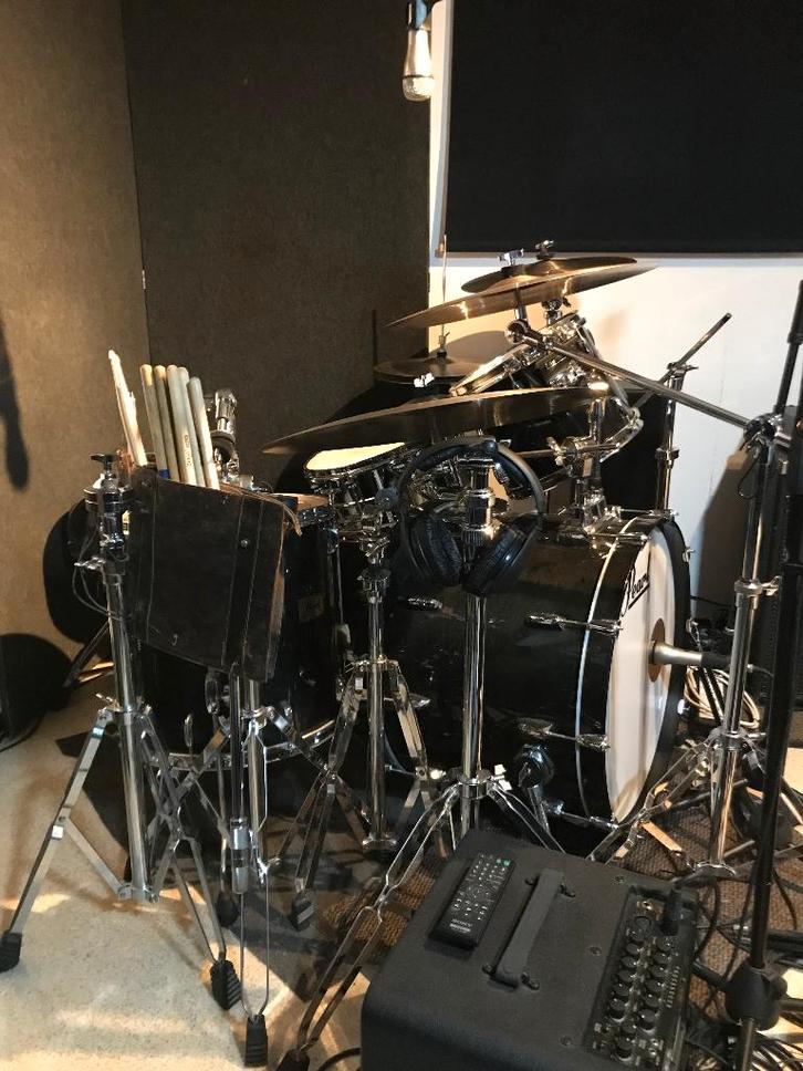 Session/studio/live drum setup, Musique & Instruments, Batteries & Percussions, Utilisé, Pearl, Enlèvement