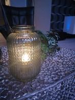 Sfeervolle verlichting... vier stuks groen glas..., Ophalen, Zo goed als nieuw, Glas