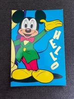 Postkaart Disney Mickey Mouse 'Hello', Verzamelen, Disney, Mickey Mouse, Plaatje of Poster, Zo goed als nieuw, Verzenden
