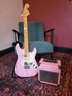 Squier Hello Kitty modifiée + Vox VT4 Pink, Muziek en Instrumenten, Ophalen of Verzenden, Zo goed als nieuw, Epiphone