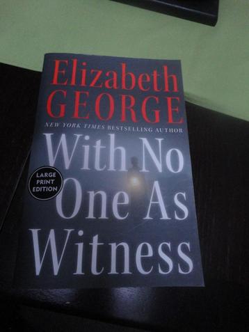 With No One As Witness. Grote Letter Print. Lynley, nieuw beschikbaar voor biedingen