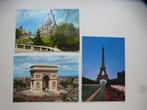 3 cartes postales Paris, France, Non affranchie, Enlèvement ou Envoi