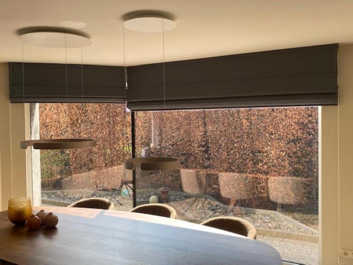 4 stuks grote  Gordijnen Amerikaanse stores, Huis en Inrichting, Stoffering | Gordijnen en Lamellen, 200 cm of meer, 200 cm of meer