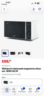 Whirlpool vrijstaande microgolf, Elektronische apparatuur, Microgolfovens, Ophalen, Nieuw, Microgolfoven