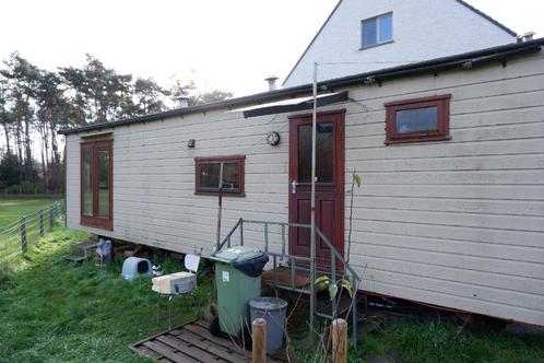 Stacaravan te koop, 11m x 3,5m, dubbel glas, incl vervoer, Caravans en Kamperen, Stacaravans, tot en met 4, Ophalen of Verzenden