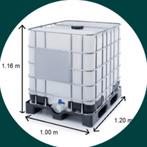 Cuve Ibc 1000l + palette+cage (aussi dispo en noir, 600,300l, Comme neuf, Métal