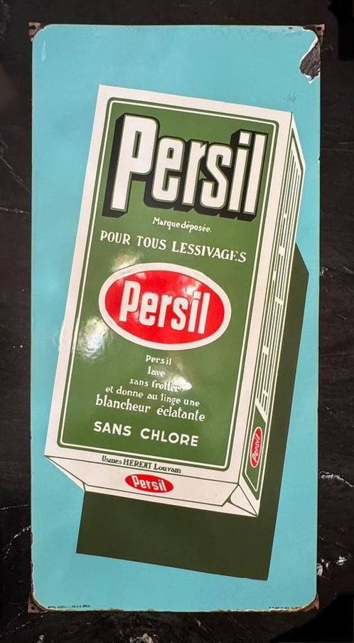 Emaille Reclamebord Persil, Verzamelen, Merken en Reclamevoorwerpen, Reclamebord, Ophalen of Verzenden