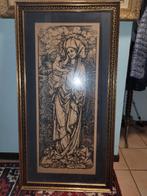 ZEER MOOI GROOT KUNSTWERK zeer mooi ingelijst, Antiek en Kunst, Ophalen