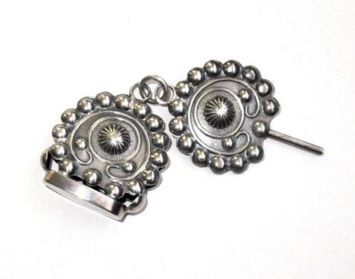 Antiek zilver chatelaine hangers signet en zakhorlogesleutel, Antiek en Kunst, Antiek | Zilver en Goud, Zilver, Ophalen of Verzenden