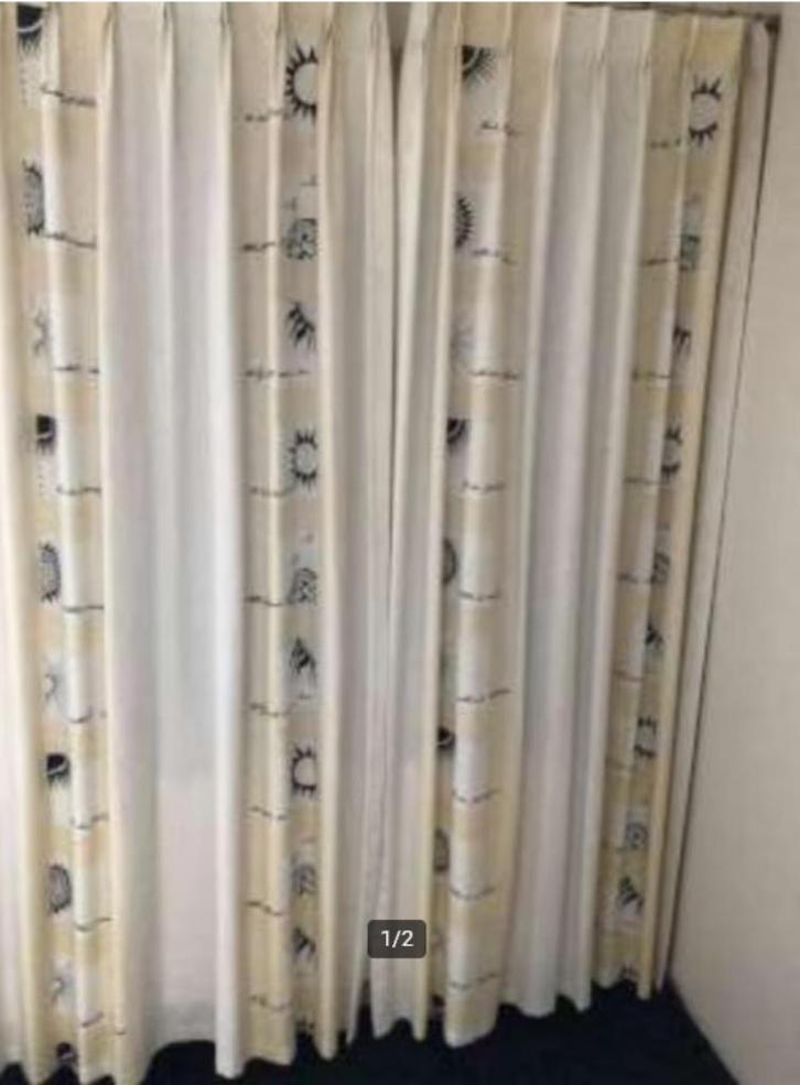 Overgordijnen, Huis en Inrichting, Stoffering | Gordijnen en Lamellen, Nieuw, 100 tot 150 cm, 50 tot 100 cm, Wit, Crème, Beige