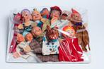 12 Poppenkastfiguren poppenkastpoppen retro vintage, Ophalen of Verzenden