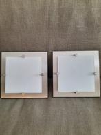 2 plafondlampen, Huis en Inrichting, Ophalen, Gebruikt, Glas