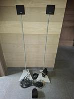 3 bekabelde BOSE-satellietluidsprekers + 2 Vogel's poten, Ophalen, Gebruikt, 60 tot 120 watt, Surroundset zonder subwoofer